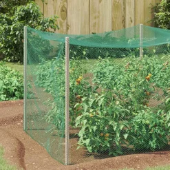 vidaXL Red de protección para aves Verde 2 x 5 m Polietileno Discount