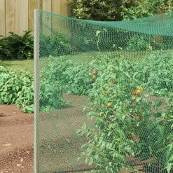 vidaXL Red de protección para aves Verde 2 x 5 m Polietileno Discount