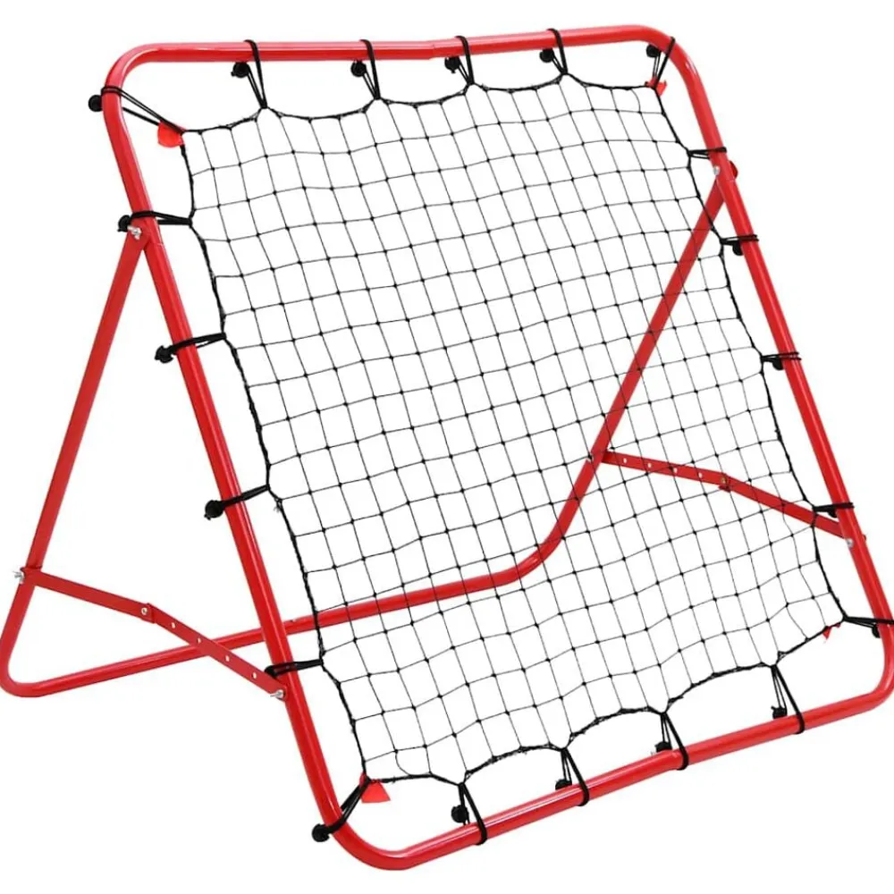 vidaXL Equipamiento Para Atletismo-Red de rebote ajustable para fútbol 100 x 100 cm