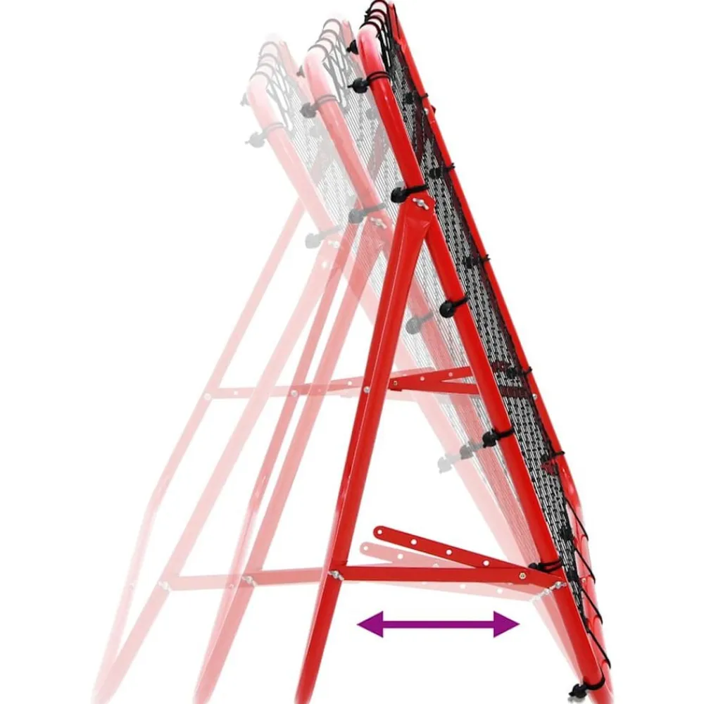 vidaXL Equipamiento Para Atletismo-Red de rebote ajustable para fútbol 100 x 100 cm