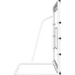 vidaXL Equipamiento Para Atletismo-Red de rebote de fútbol acero y PE blanco y negro 184x61x123 cm