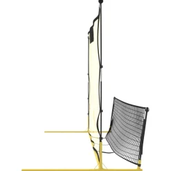 vidaXL Equipamiento Para Atletismo-Red de rebote de fútbol poliéster negro y amarillo 183x85x120cm