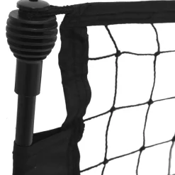 vidaXL Equipamiento Para Atletismo-Red de rebote de fútbol poliéster negro y amarillo 183x85x120cm