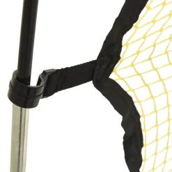 vidaXL Equipamiento Para Atletismo-Red de rebote de fútbol poliéster negro y amarillo 183x85x120cm