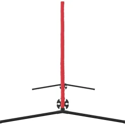 vidaXL Equipamiento Para Atletismo-Red de tenis Manual Negro y rojo 301 x 90,5 x 87 cm Poliéster