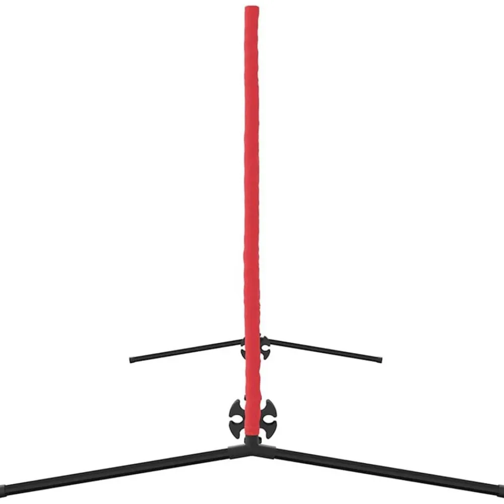 vidaXL Equipamiento Para Atletismo-Red de tenis Manual Negro y rojo 301 x 90,5 x 87 cm Poliéster