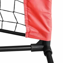 vidaXL Equipamiento Para Atletismo-Red de tenis Manual Negro y rojo 301 x 90,5 x 87 cm Poliéster