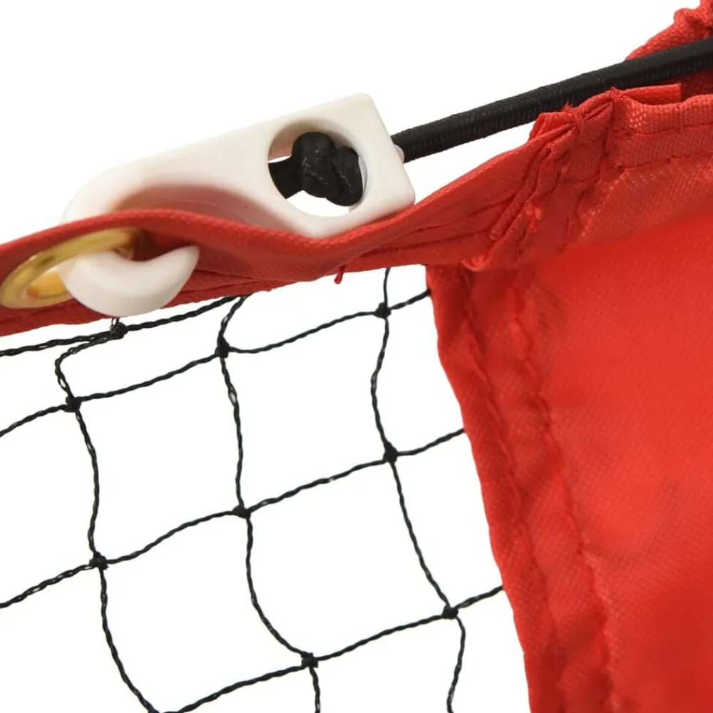 vidaXL Red de tenis poliéster negro y rojo 400x100x87 cm Sale