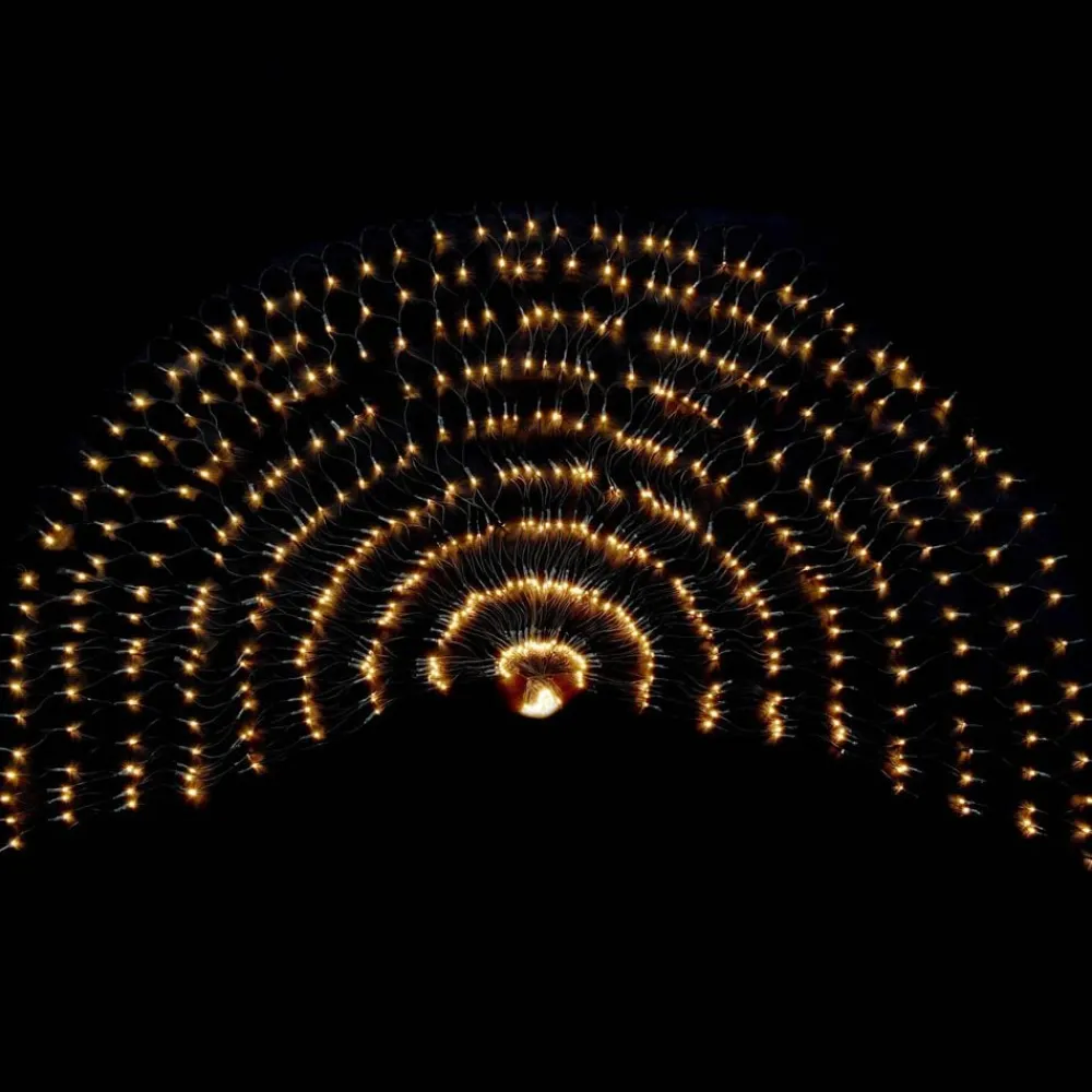 vidaXL Arte Y Ocio-Red Led Verde oscuro