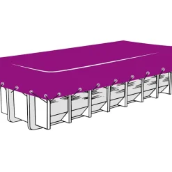 vidaXL Piezas Y Accesorios Para Vehículos-Red para contenedor de transporte HDPE 3x6 m