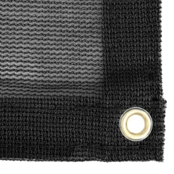 vidaXL Red para remolque HDPE 1,5x2,7 m Negro Hot