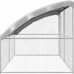 vidaXL Refugio para perros 2 pcs Plateado 4 x 2 x 2 m