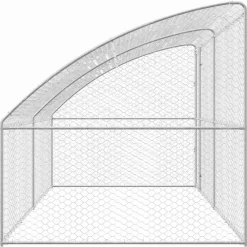 vidaXL Productos Para Mascotas-Refugio para perros 2 pcs Plateado 4 x 2 x 2 m