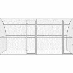 vidaXL Refugio para perros 2 pcs Plateado 4 x 2 x 2 m Hot