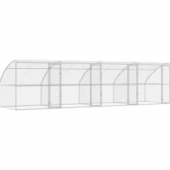 vidaXL Refugio para perros 4 pcs Plateado 8 x 2 x 2 m Sale