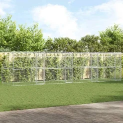 vidaXL Refugio para perros 4 pcs Plateado 8 x 2 x 2 m Sale
