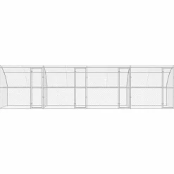 vidaXL Refugio para perros 4 pcs Plateado 8 x 2 x 2 m Sale