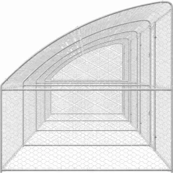 vidaXL Refugio para perros 4 pcs Plateado 8 x 2 x 2 m Sale