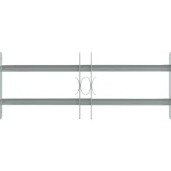 vidaXL Reja de seguridad ajustable ventana con 2 barras 500-650 mm Outlet
