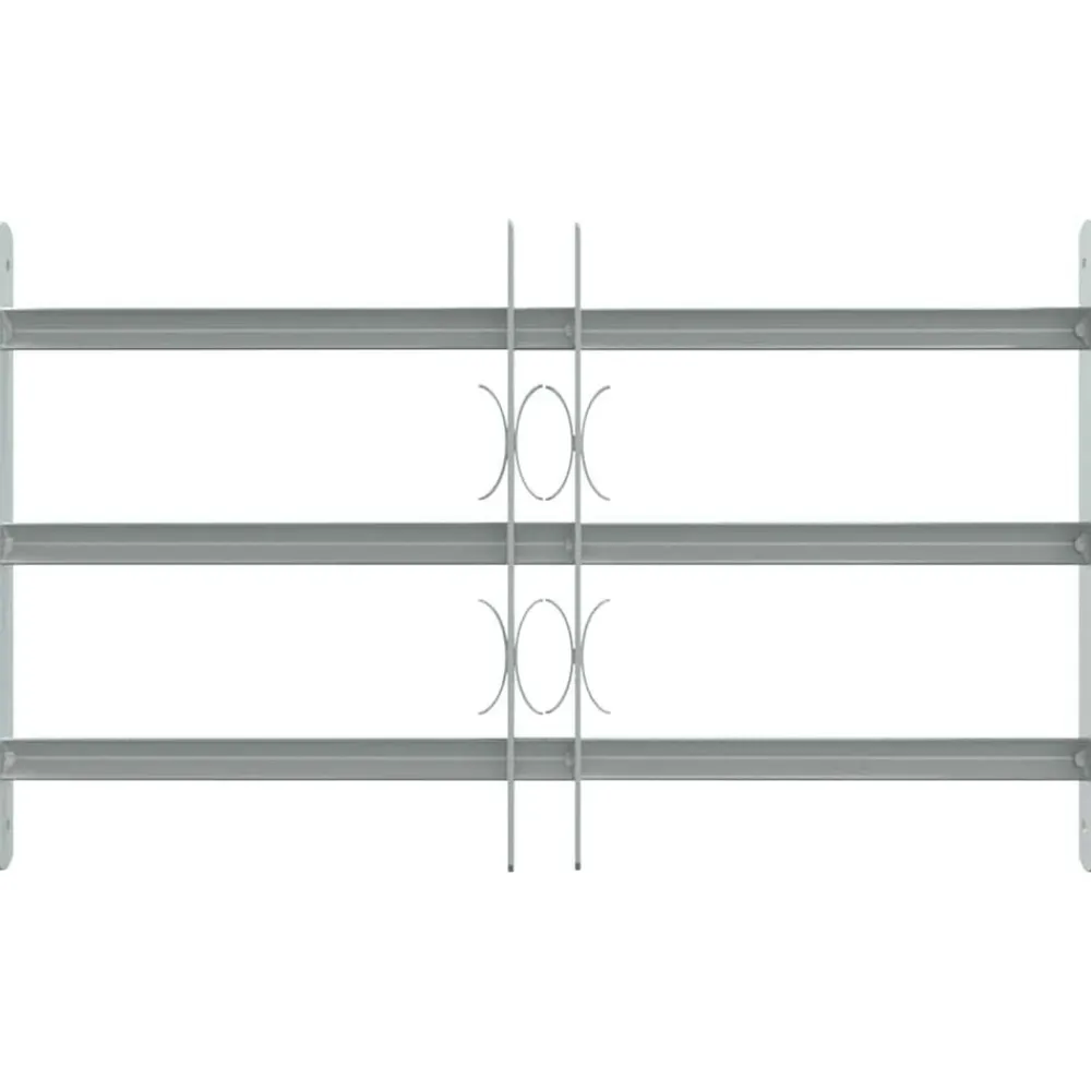 vidaXL Materiales De Construcción-Reja de seguridad ajustable ventana con 3 barras 500-650 mm