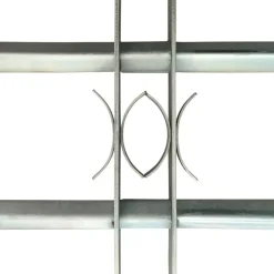 vidaXL Materiales De Construcción-Rejas de seguridad de ventana ajustables 2 uds 1000-1500 mm