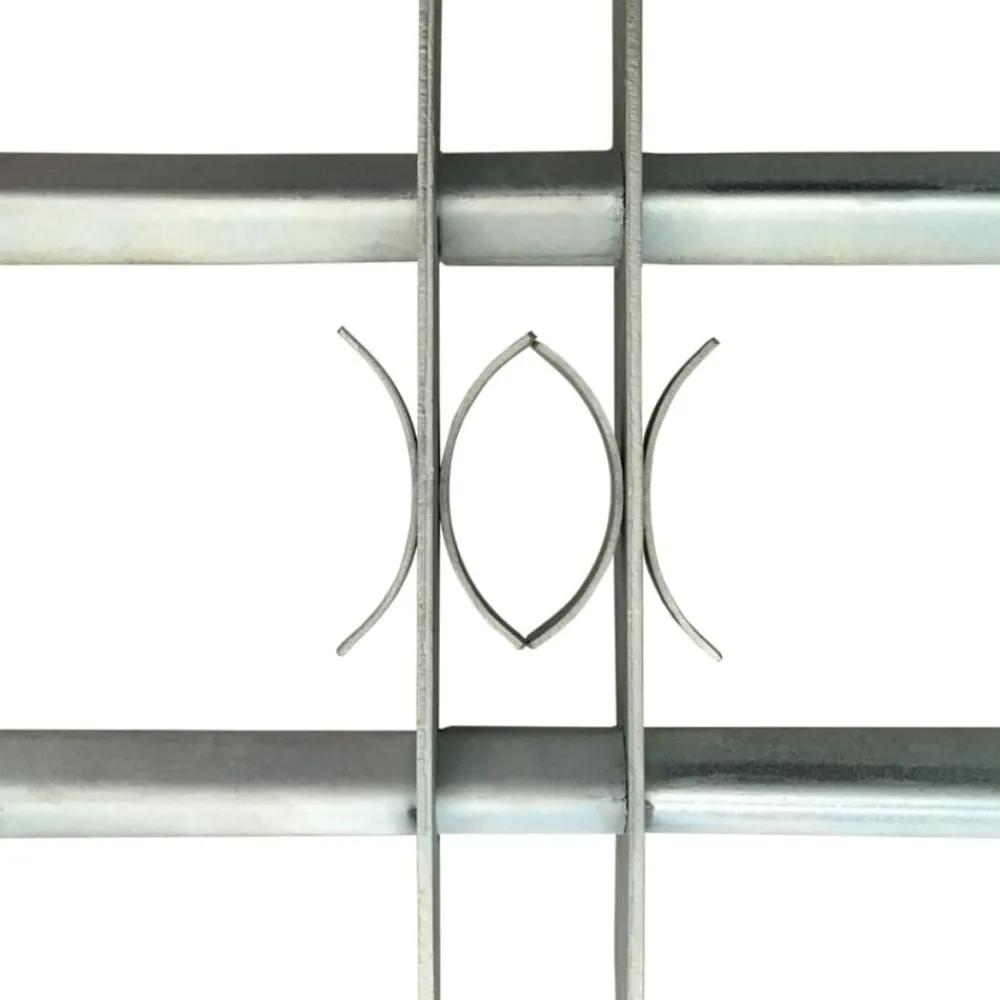 vidaXL Materiales De Construcción-Rejas de seguridad de ventana ajustables 2 uds 1000-1500 mm