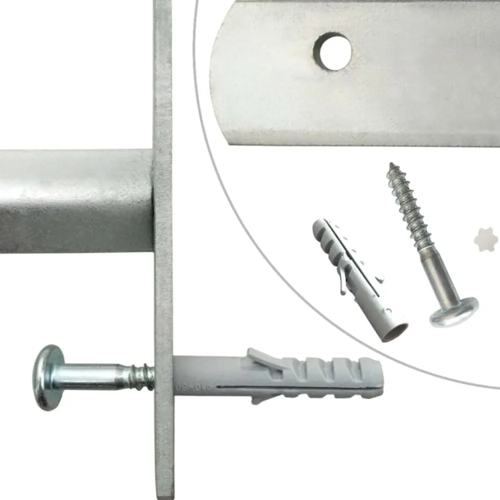 vidaXL Materiales De Construcción-Rejas de seguridad de ventana ajustables 2 uds 1000-1500 mm