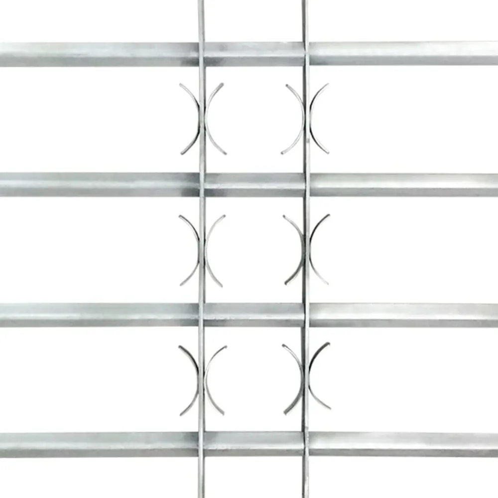 vidaXL Materiales De Construcción-Rejas de seguridad de ventana ajustables 2 uds 1000-1500 mm