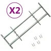 vidaXL Rejas de seguridad de ventana ajustables 2 uds 700-1050 mm Discount