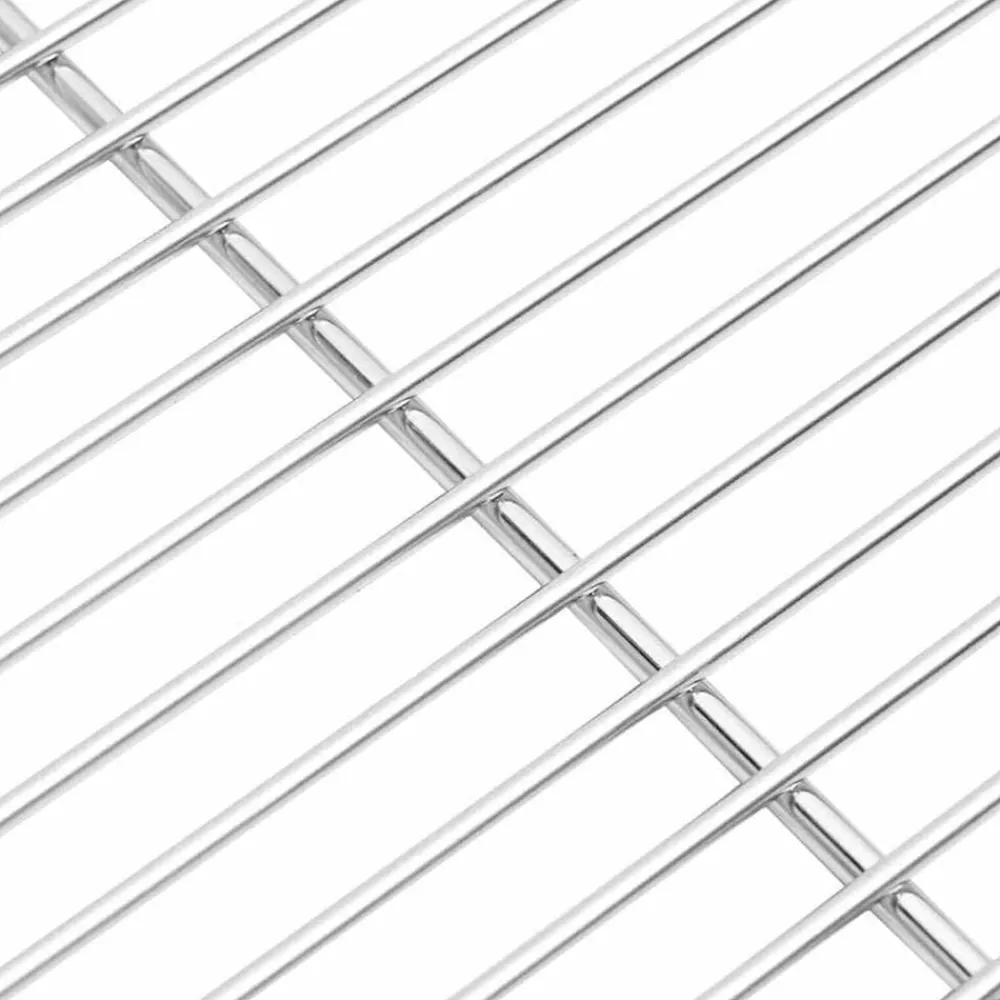 vidaXL Rejilla de parrilla Plateado 40 x 30 cm Acero inoxidable Hot