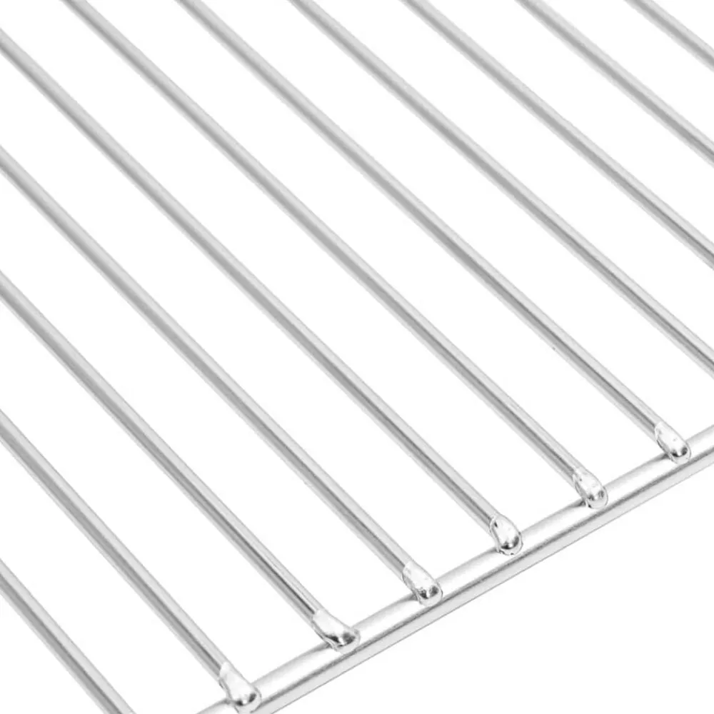vidaXL Rejilla de parrilla Plateado 40 x 30 cm Acero inoxidable Hot