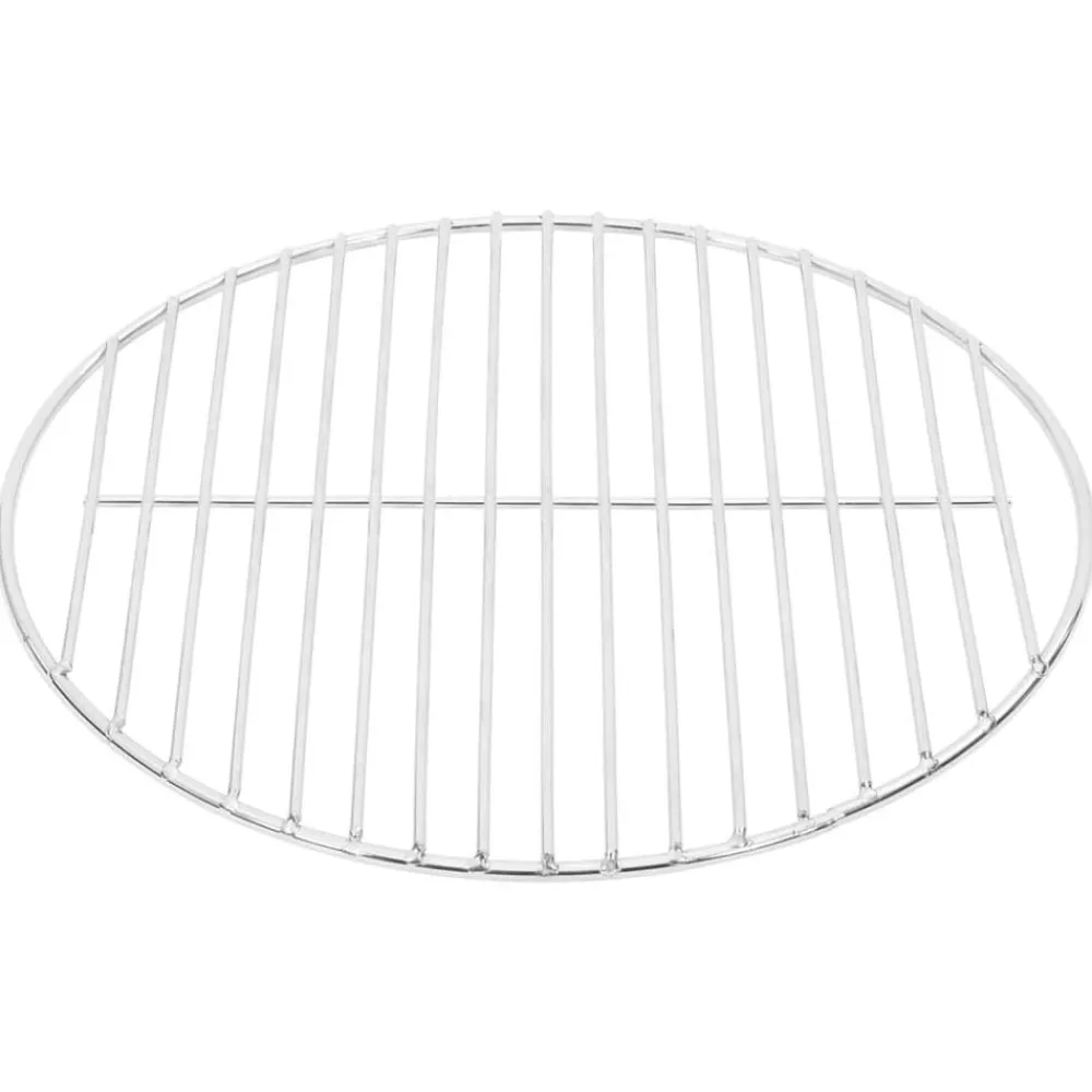 vidaXL Rejilla de parrilla BBQ redonda acero inoxidable 304 Ø34,5 cm Hot