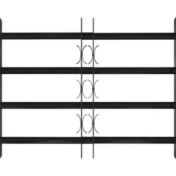 vidaXL Rejilla de Ventana Negro 75.5 x 60 cm Sale