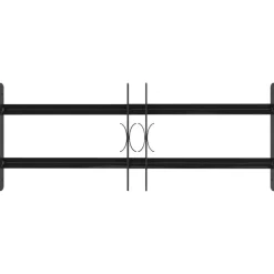 vidaXL Rejilla de Ventana Negro 76 x 30 cm Discount