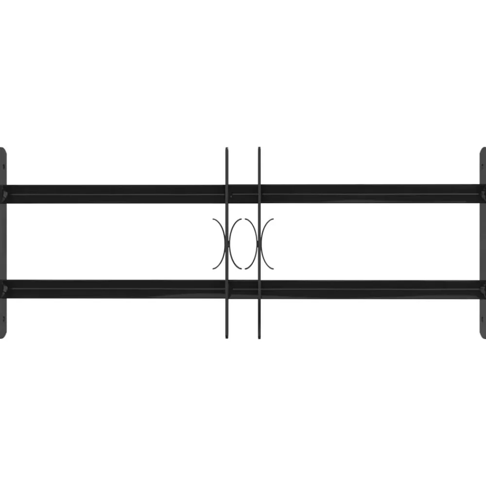 vidaXL Rejilla de Ventana Negro 76 x 30 cm Discount
