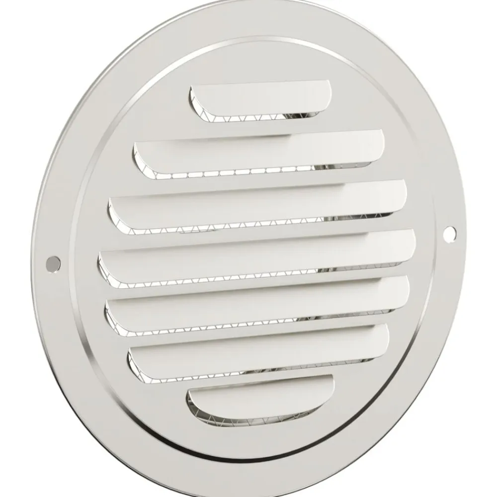 vidaXL Rejillas de ventilación de aire 4 pcs Plateado 80 mm Discount