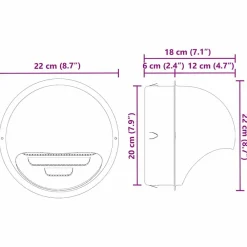 vidaXL Rejillas de ventilación de aire 8 pcs Plateado 200 mm Hot