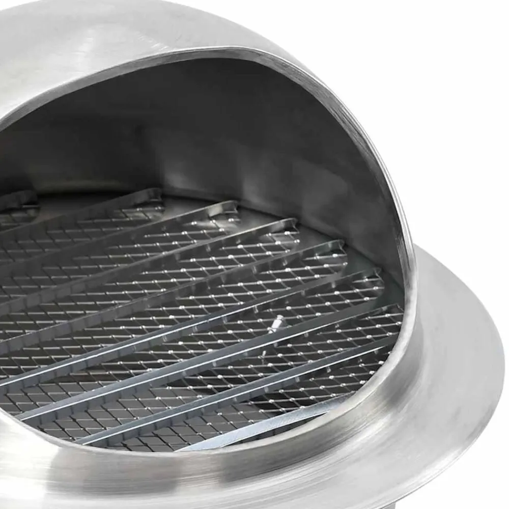 vidaXL Rejillas de ventilación de aire 8 pcs Plateado 200 mm Hot