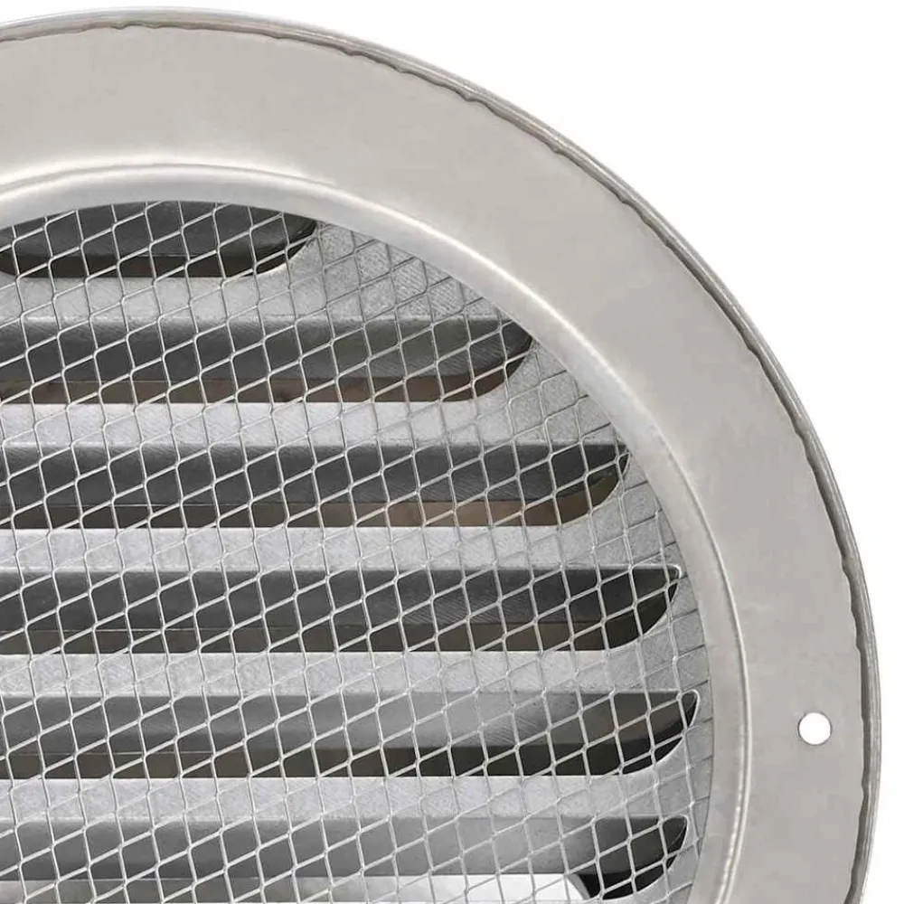 vidaXL Rejillas de ventilación de aire 8 pcs Plateado 200 mm Hot