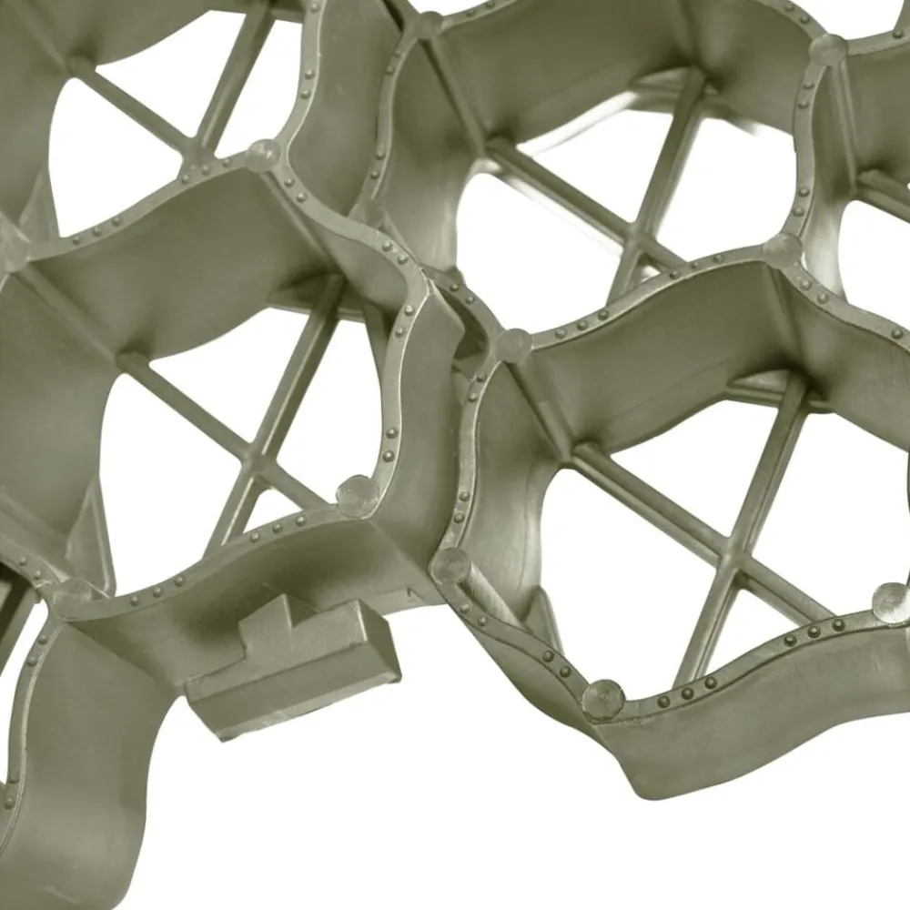 vidaXL Materiales De Construcción-Rejillas para césped 16 unidades plástico 60x40x3 cm