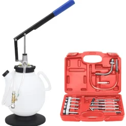 vidaXL Equipo & Herramientas De Taller-Rellenador de líquido de transmisión con herramientas 7,5 l
