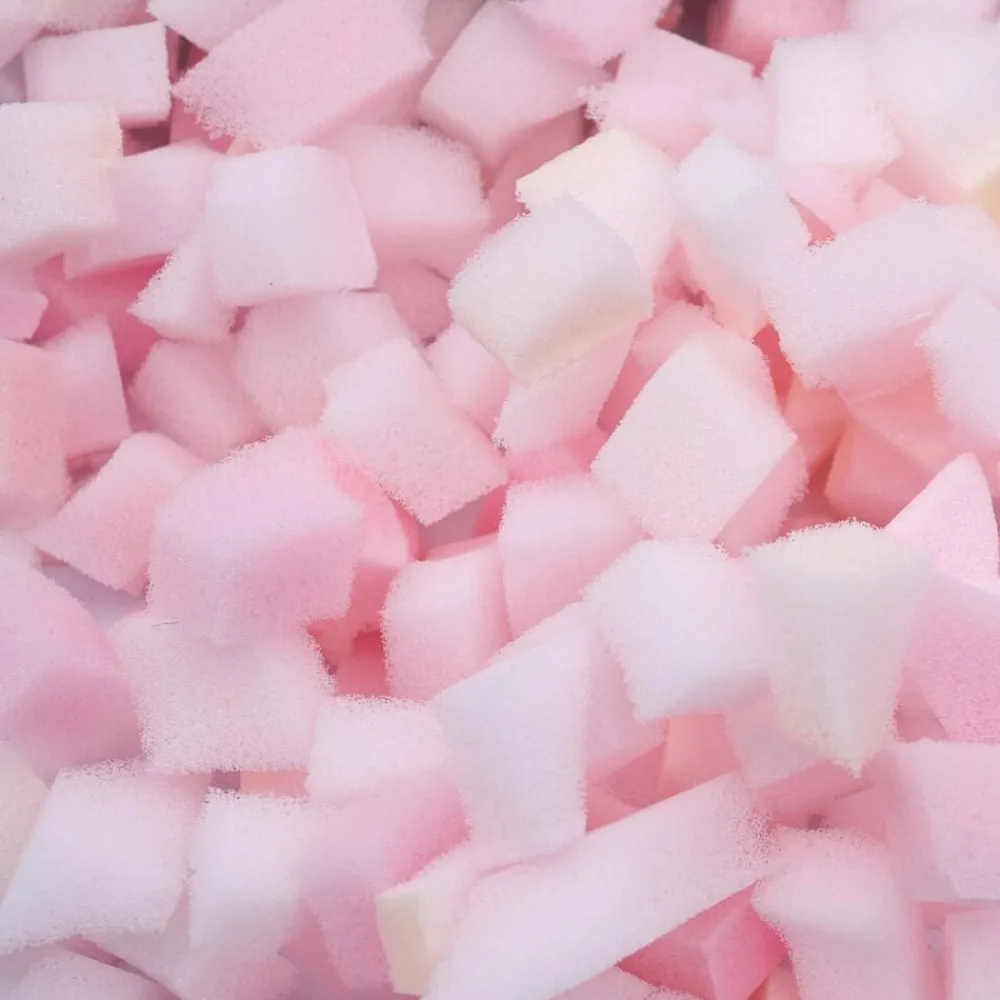 vidaXL Relleno de espuma triturada Rosa 2,5 kg Poliuretano New