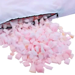 vidaXL Relleno de espuma triturada Rosa 2,5 kg Poliuretano New