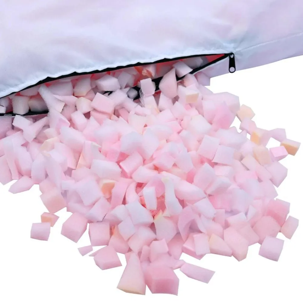 vidaXL Relleno de espuma triturada Rosa 2,5 kg Poliuretano New