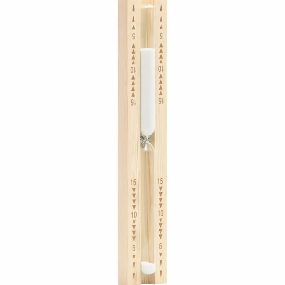 vidaXL Piscina Y Spa-Reloj de arena para sauna 15 minutos madera maciza de pino