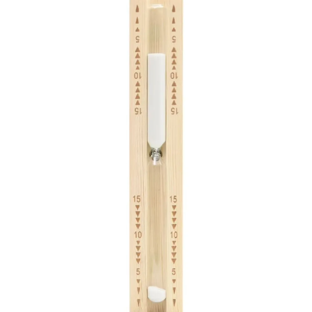 vidaXL Piscina Y Spa-Reloj de arena para sauna 15 minutos madera maciza de pino