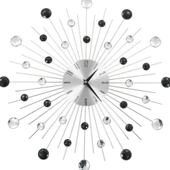 vidaXL Decoración-Reloj de pared con movimiento de cuarzo diseño moderno 50 cm
