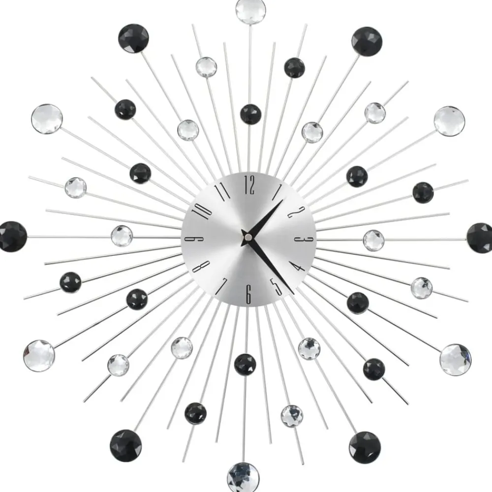 vidaXL Decoración-Reloj de pared con movimiento de cuarzo diseño moderno 50 cm