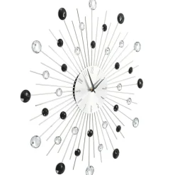 vidaXL Decoración-Reloj de pared con movimiento de cuarzo diseño moderno 50 cm