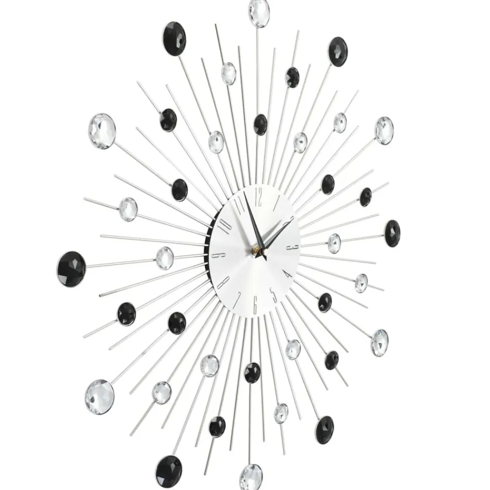 vidaXL Decoración-Reloj de pared con movimiento de cuarzo diseño moderno 50 cm